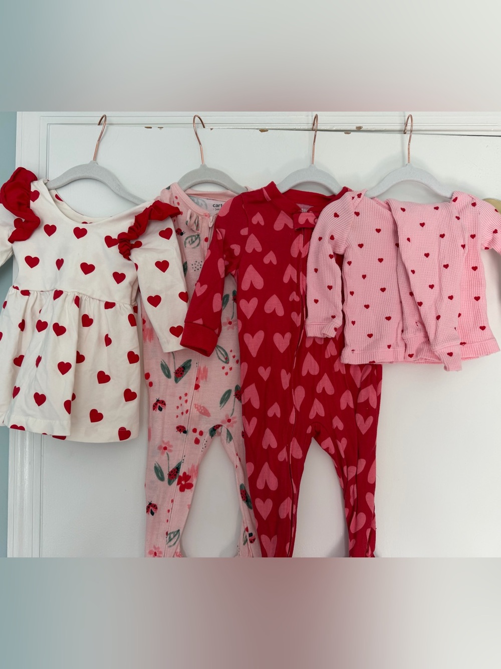 Baby girl valentine day bundle size 12m